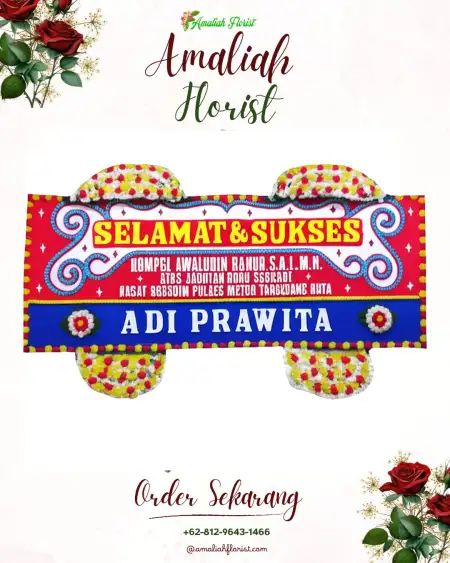 Papan Bunga Ucapan Selamat Rajawali